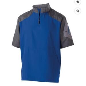 HOLLOWAY Pullover Mens Size M Blue Grey Athletic Quarter-Zip Sportswear Activewe